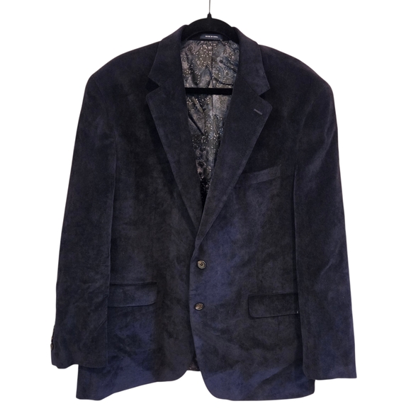 Ralph Lauren Mens Corduroy Blazer Navy Sport Coat Made Expressly for Dillards 46